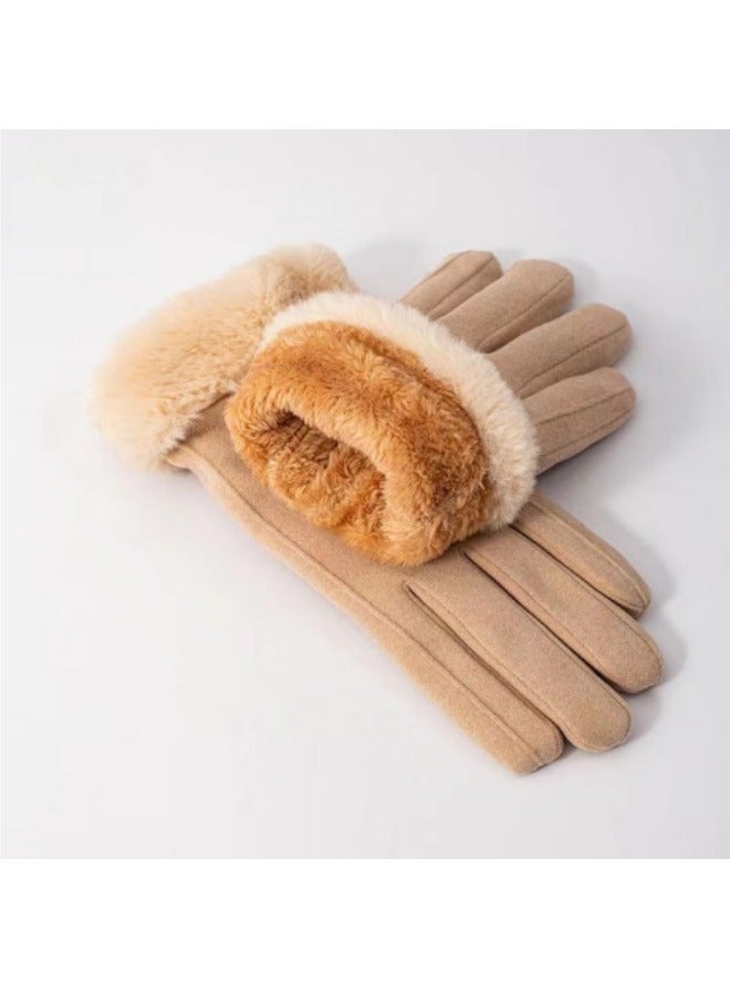 Winter Thickened Warm Gloves For Women Cycling Gloves - Image 3
