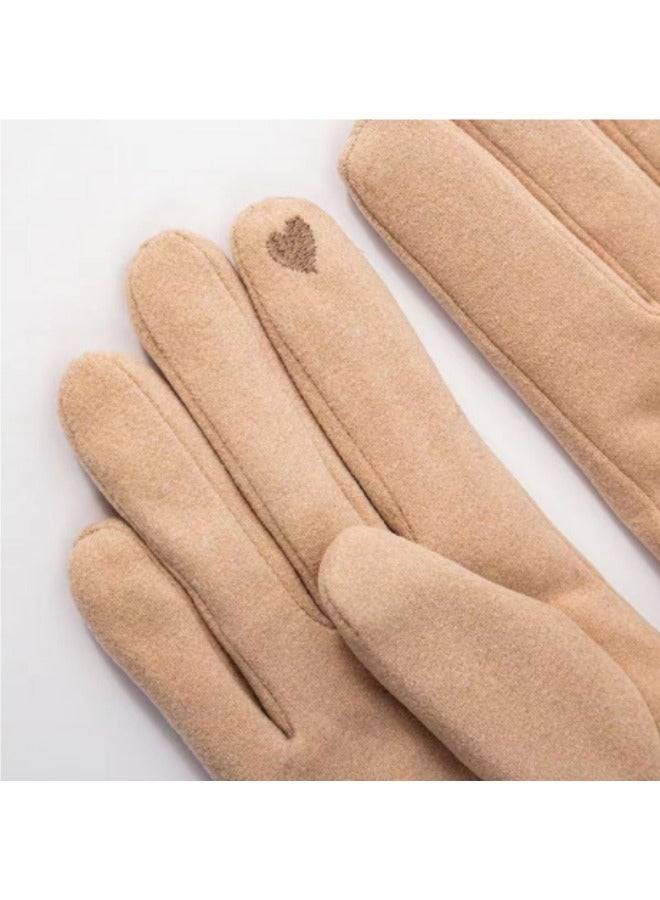 Winter Thickened Warm Gloves For Women Cycling Gloves - Image 4