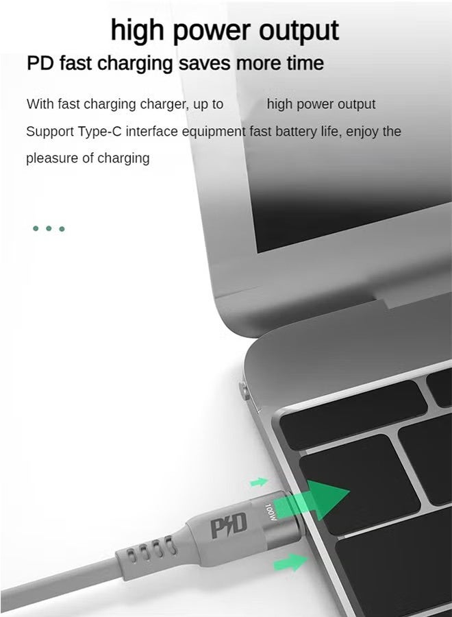 دوداو 100 واط من طراز USB-C إلى Type-C، كابل شحن سريع، نقل بيانات عالي السرعة، مناسب لجميع أجهزة USB C، طوله متر واحد - Image 2