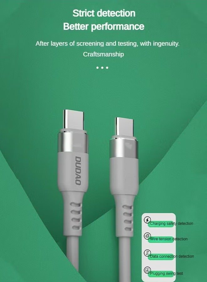 دوداو 100 واط من طراز USB-C إلى Type-C، كابل شحن سريع، نقل بيانات عالي السرعة، مناسب لجميع أجهزة USB C، طوله متر واحد - Image 4