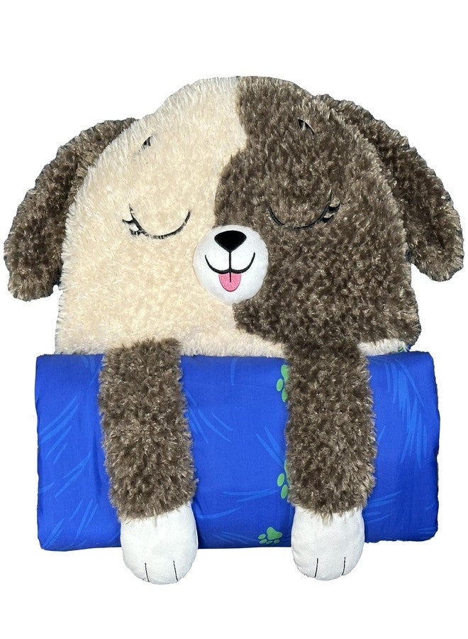 Happy Nappers Medium Hugsy the Puppy 2-in-1 Play Pillow & Sleepy Sack - Image 4