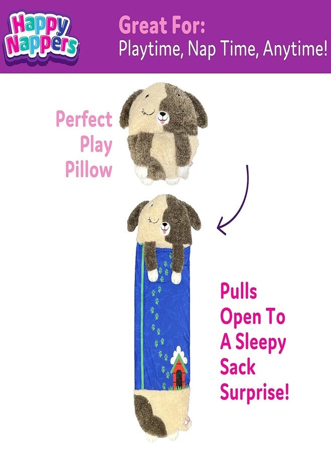 Happy Nappers Medium Hugsy the Puppy 2-in-1 Play Pillow & Sleepy Sack - Image 3
