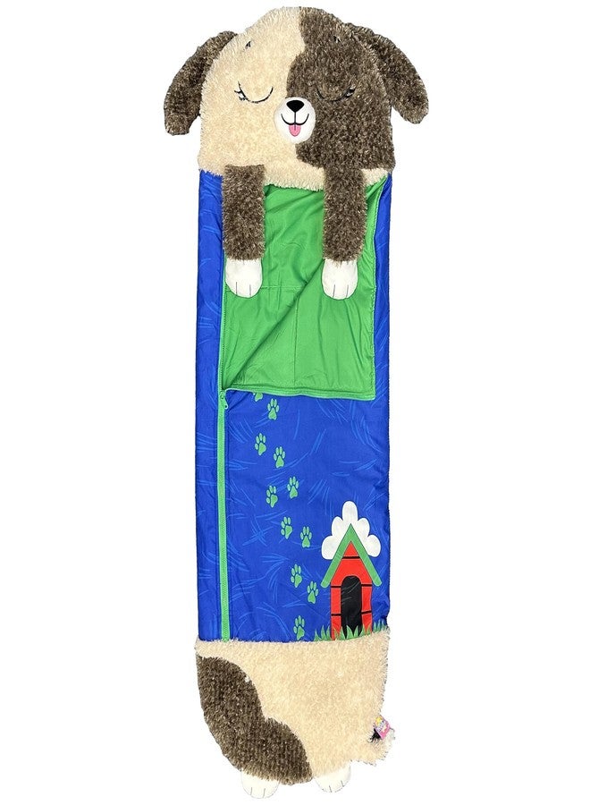 Happy Nappers Medium Hugsy the Puppy 2-in-1 Play Pillow & Sleepy Sack - Image 1