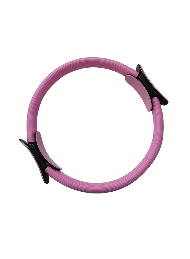 Rose Red Resistance Ring Yoga Pilates Fitness Equipment with Foam Handles - Image 4