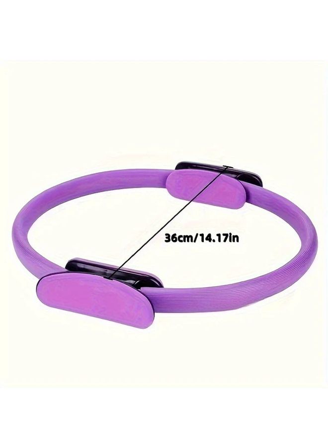 Rose Red Resistance Ring Yoga Pilates Fitness Equipment with Foam Handles - Image 3