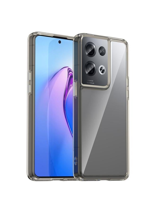 S-TOP Case For OPPO Reno8 Pro India Colorful Series Acrylic + TPU Phone Case - Image 1