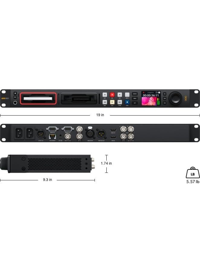 Blackmagic Design HyperDeck Studio HD Pro – Professional Broadcast Video Recorder with SDI, HDMI, and USB-C Recording Support - Image 5