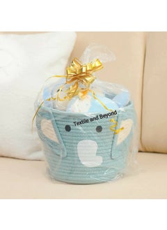 Textile and Beyond Textile and Beyond Jute Storage Organizer Book Shelf Toy Basket Laundry Hamper Perfect for Nursery Living Room Kitchen  - Image 2