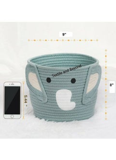 Textile and Beyond Textile and Beyond Jute Storage Organizer Book Shelf Toy Basket Laundry Hamper Perfect for Nursery Living Room Kitchen  - Image 3