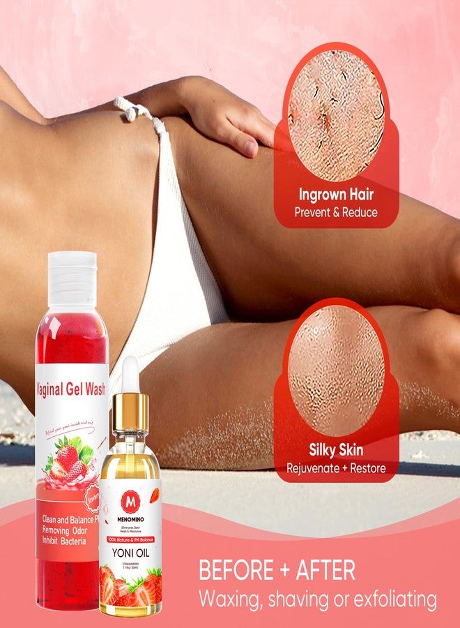 MENOMINO Feminine Wash & Yoni Soap Bar & Yoni Oil for Women pH Balance, Yoni Wash for Vaginal Moisturizing Remove Odor, 5.07 Fl.Oz Intimate Wash 1 Fl.Oz Organic Feminine Oil & 3.53oz Yoni Bar - Image 4