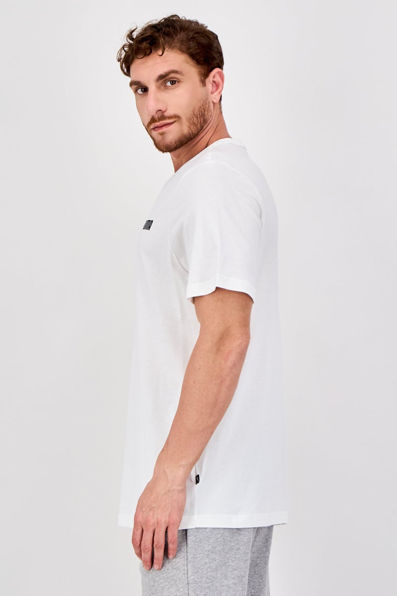 PUMA تي شيرت رياضي للرجال بأكمام قصيرة، خارجي، أبيض - Image 2