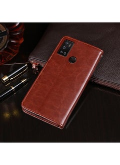 IDEWEI Case For Cubot C20 Crazy Horse Texture Horizontal Flip Leather Case with Holder & Card Slots & Wallet  - Image 3