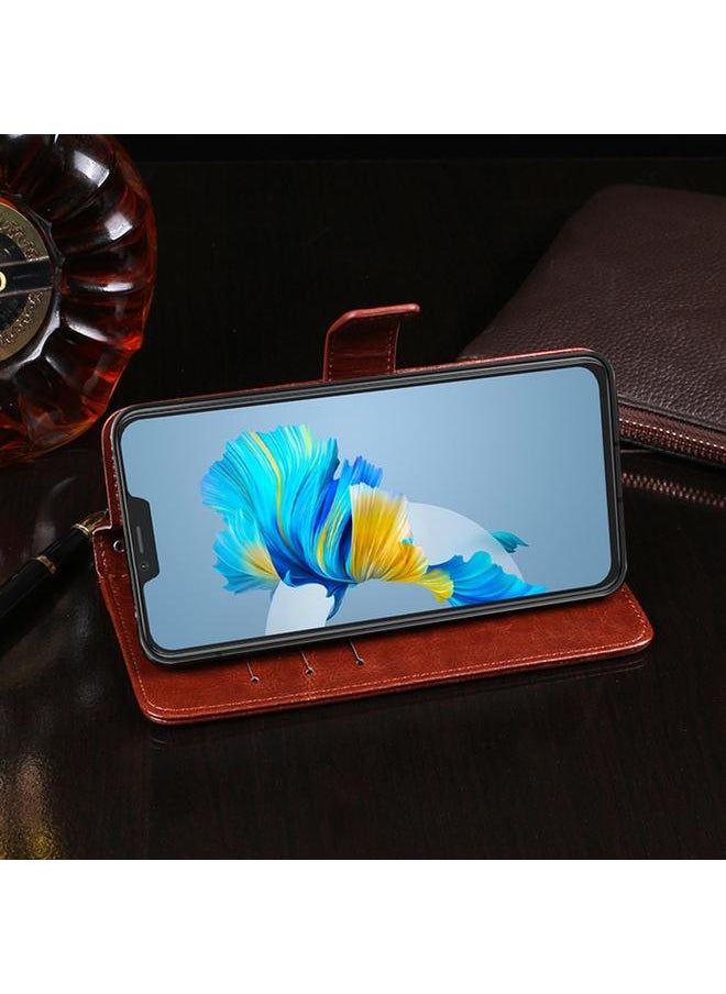 IDEWEI - Case For Cubot C20 Crazy Horse Texture Horizontal Flip Leather Case with Holder & Card Slots & Wallet - Image 1