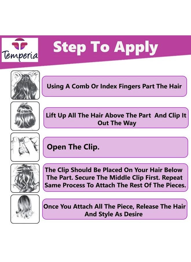 Temperia - Hair Extension Clips For Women & Men (12 Pcs) Hair Patch Clips Hair Attached Snap Wig Clips (Black) (3.4 Cm) - Image 1