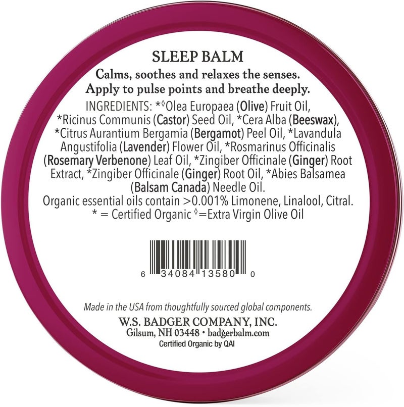 Badger Organic Lavender and Bergamot Sleep Balm 56g - Image 2