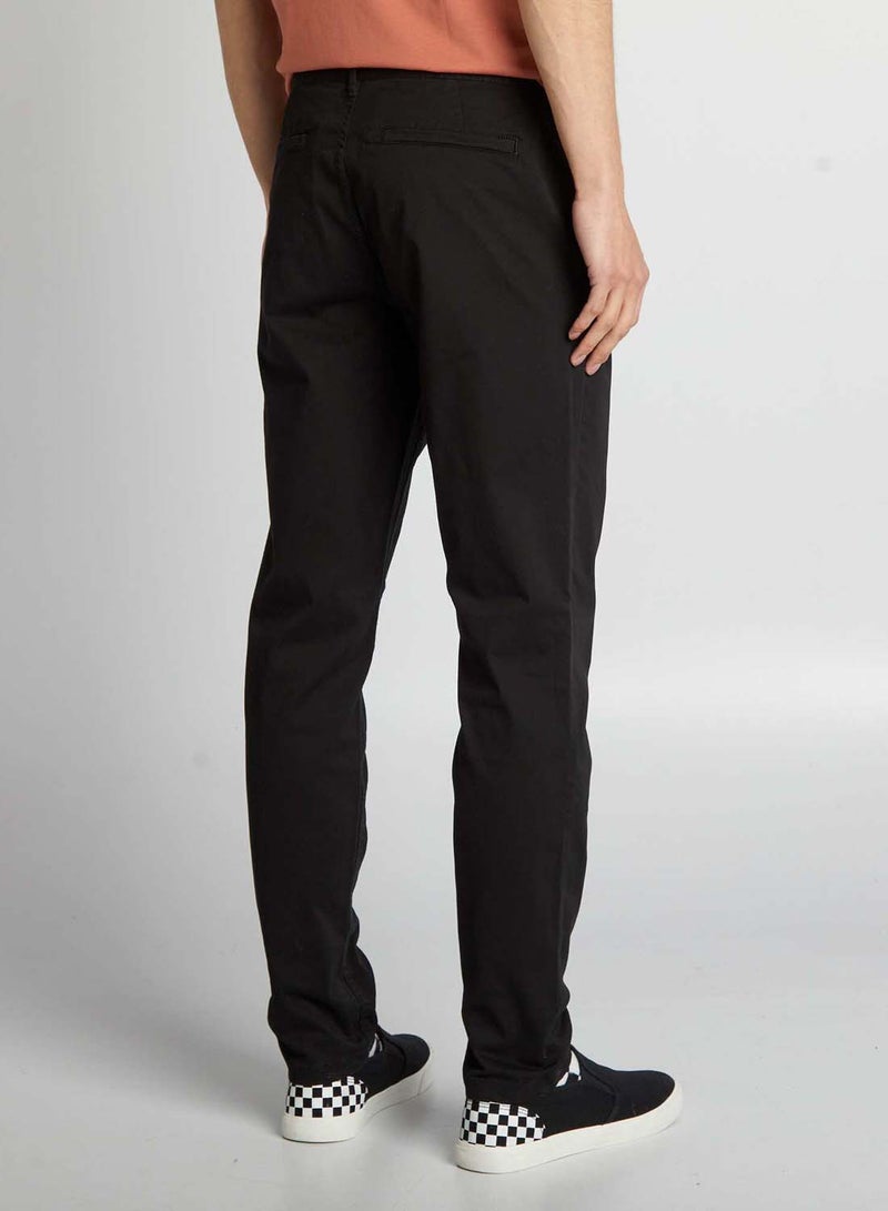 Kiabi slim-fit-chinos-black - Image 3