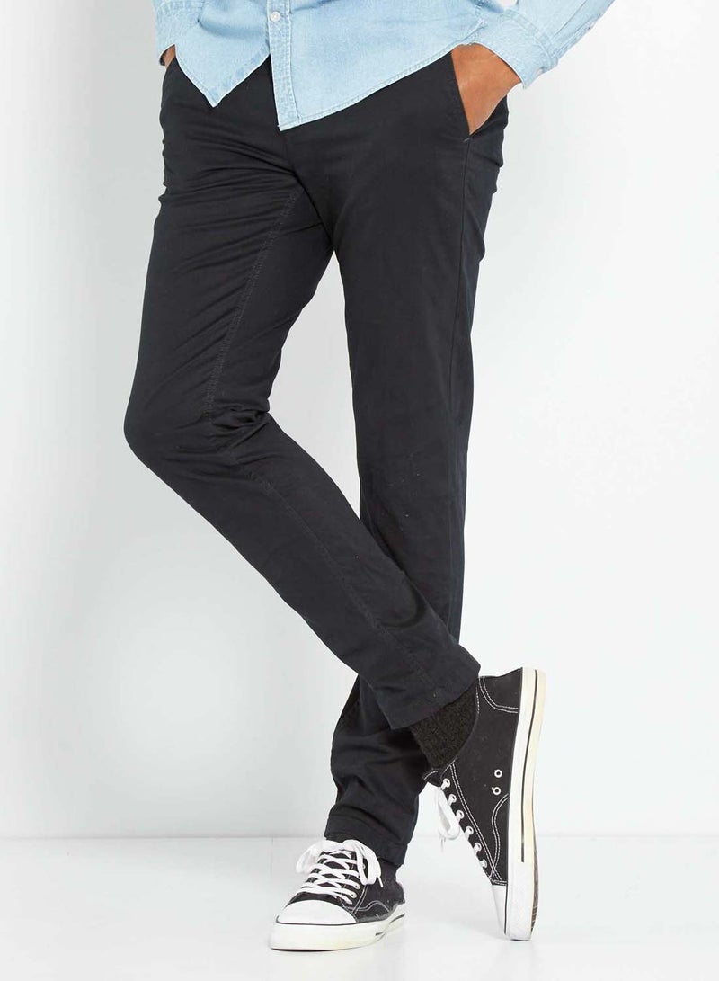Kiabi slim-fit-chinos-black - Image 5
