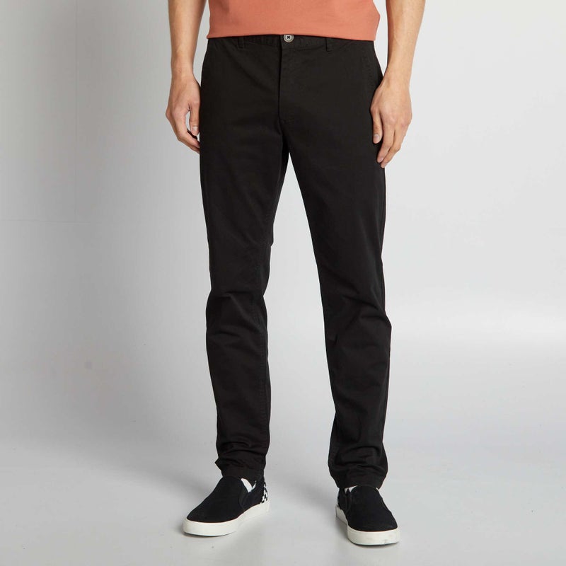 Kiabi slim-fit-chinos-black - Image 1