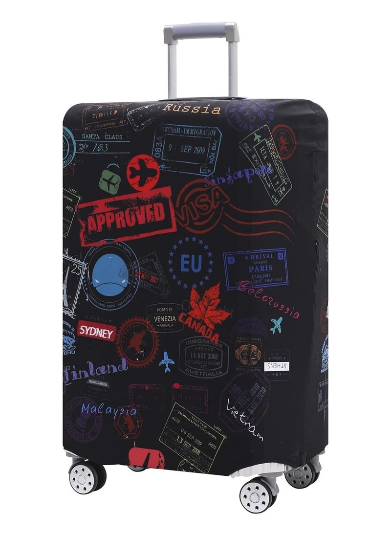 Generic Luggage Cover for Wheeled Suitcase,18/24/28/32 Inch Luggage Covers Suitcase Protector,Washable Suitcase Baggage Covers,Dustproof Anti-Scratch Travel Luggage Cover  - Image 1
