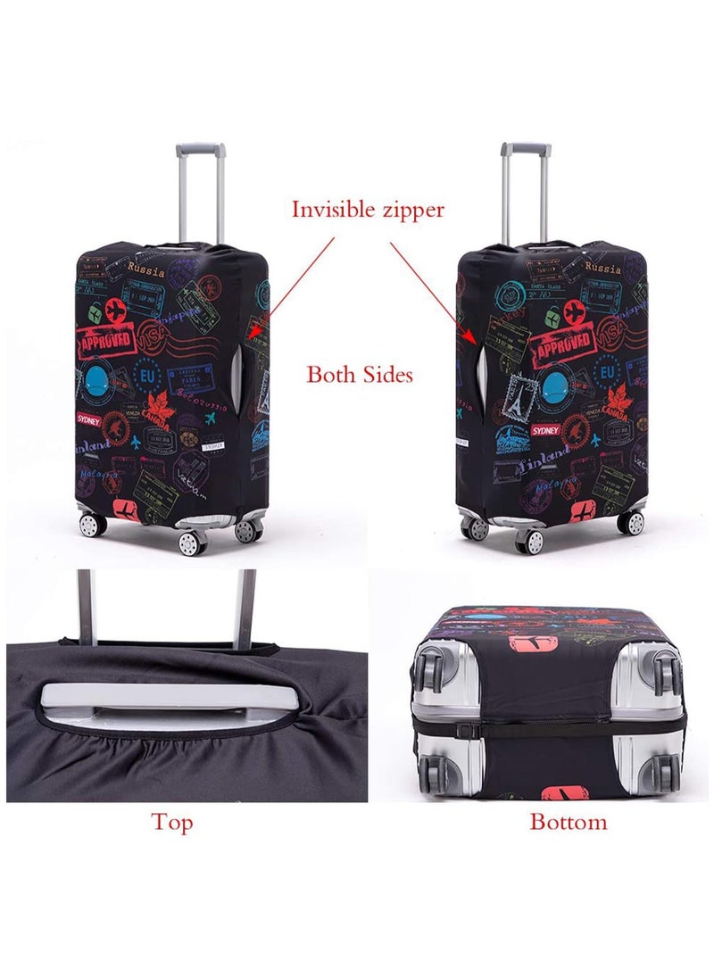Generic Luggage Cover for Wheeled Suitcase,18/24/28/32 Inch Luggage Covers Suitcase Protector,Washable Suitcase Baggage Covers,Dustproof Anti-Scratch Travel Luggage Cover  - Image 3