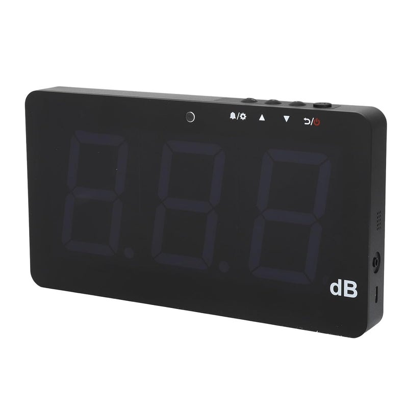 Decibel Meter with Alarm, 9.6 Inch LCD Display Noise Tester for Home Office Factory, Wall Mounted Sound Level Meter with Backlight, 3600mAh Battery, USB Interface - Image 2