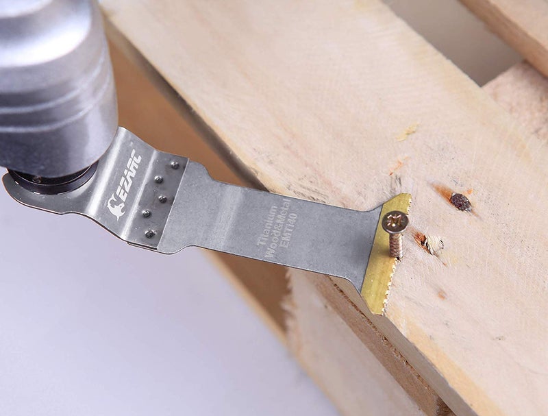 EZARC 6 pcs Titanium Oscillating Multitool Blades Long and Standard Cut Saw Blades Fast Cutting for Wood, Metal and Hard Material - Image 4