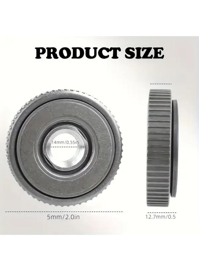 M14 Angle Grinder Fixing Nuts Set of 2 Quick Clamping Locking Plate - Image 3