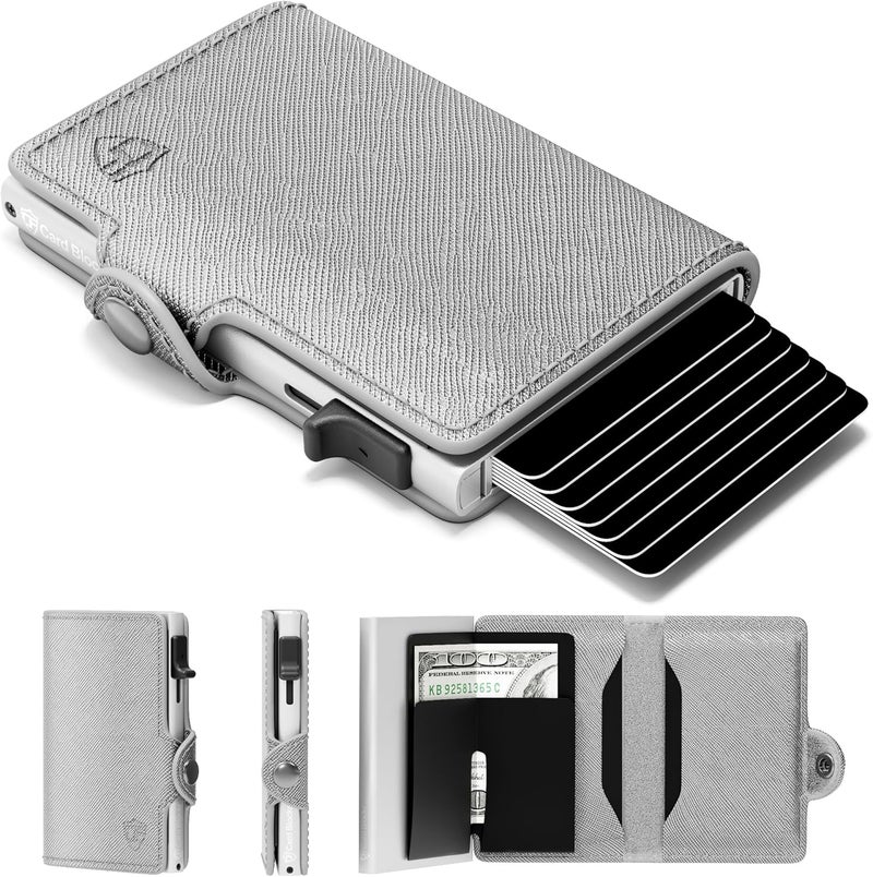Conceal Plus Small RFID Wallet for Women, Slim Compact RFID Blocking Credit Card Holder Womens Wallet, Smart Pop Up Minimalist Card Case, Holds 4-6 Standard Cards Plus Cash & ID, Compact Travel Wallet - Image 1