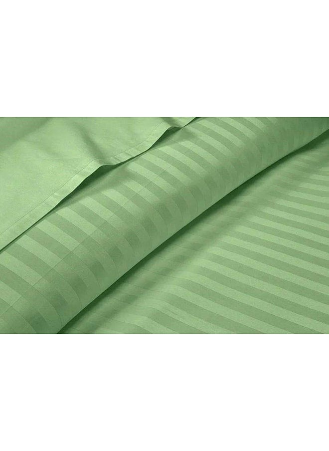 Hotel Collection HOTEL COLLECTION Stripe Green Super King Fitted Sheet 200x200 cm with 2 Pillow Cases  - Image 3