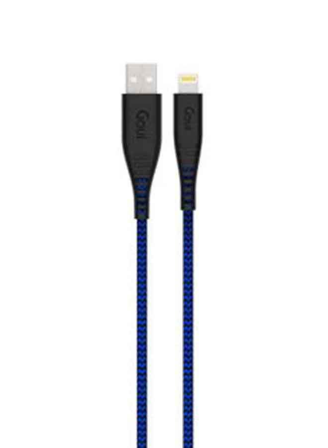 جوي شاحن آيفون سريع 1.5 متر – فلكس كيبل لايتنينق إلى USB-A، معتمد من أبل MFi لأجهزة آيفون 14، 13، 12، 11، ايربودز، قلم أبل، ايباد ميني، ايباد اير، ايباد برو أزرق كهربائي - Image 2