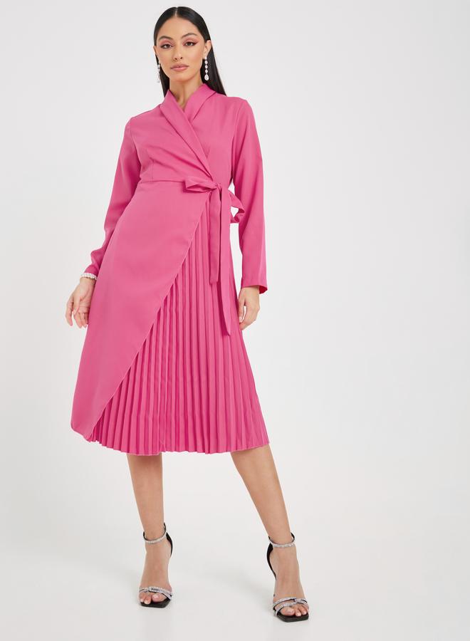 Styli Pleated Wrap Dress  - Image 1