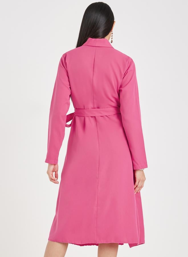 Styli Pleated Wrap Dress  - Image 4