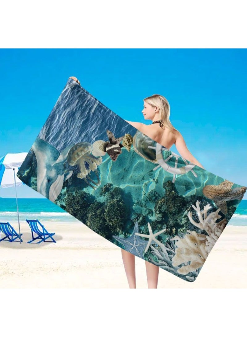 Bath Towel Beach Towel Large Thick Cotton Bath Sheets Swimming Pool Towels Absorbent 70x140 cm