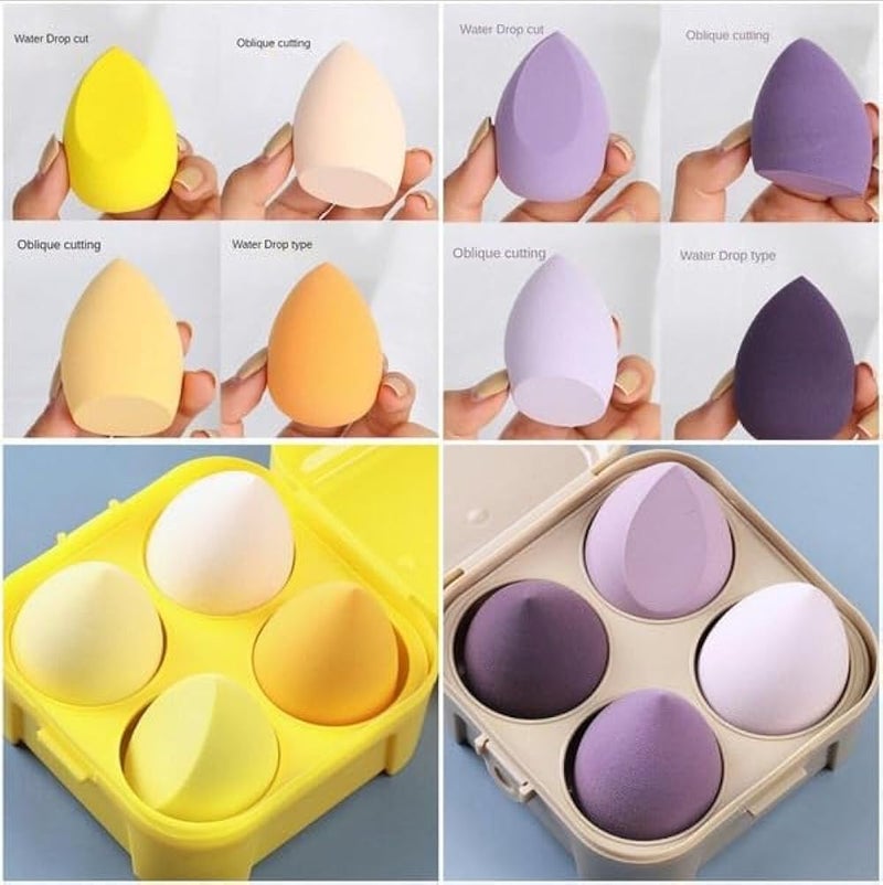 LOVHIDE Makeup Sponge Case Blender Beauty Foundation Holder Blending Sponge Egg Set Makeup Sponge Wet And Dry Storage Box Egg Sponge Organizer (MultiColor) - Image 5