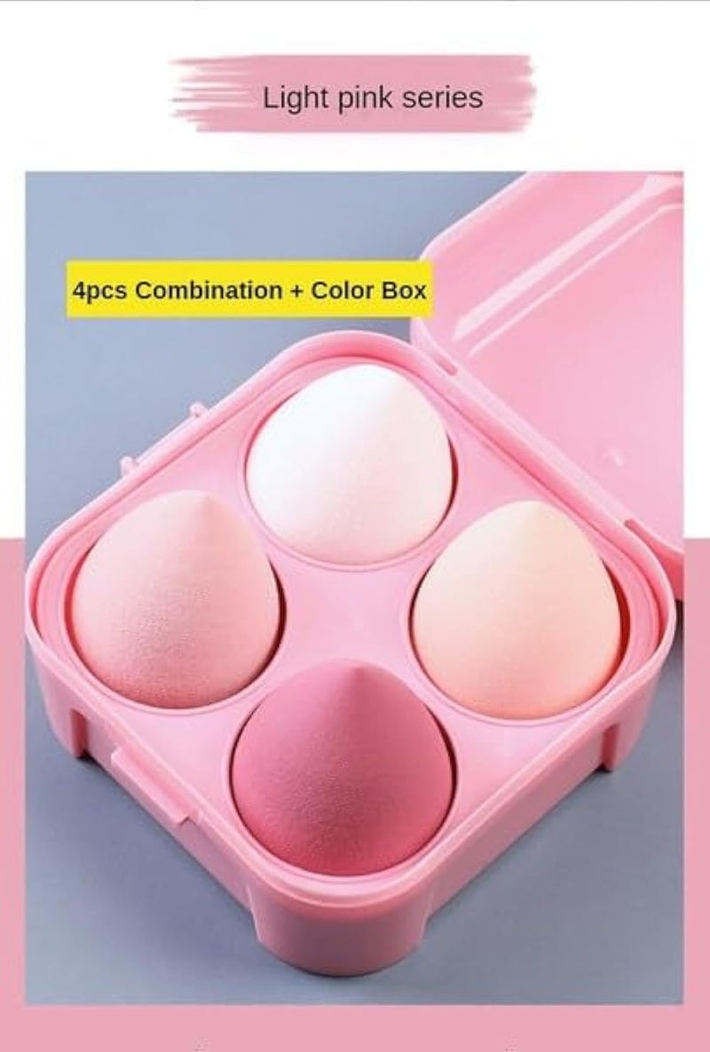 LOVHIDE Makeup Sponge Case Blender Beauty Foundation Holder Blending Sponge Egg Set Makeup Sponge Wet And Dry Storage Box Egg Sponge Organizer (MultiColor) - Image 4