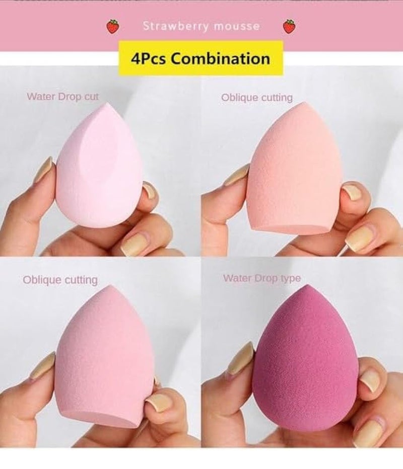 LOVHIDE Makeup Sponge Case Blender Beauty Foundation Holder Blending Sponge Egg Set Makeup Sponge Wet And Dry Storage Box Egg Sponge Organizer (MultiColor) - Image 3