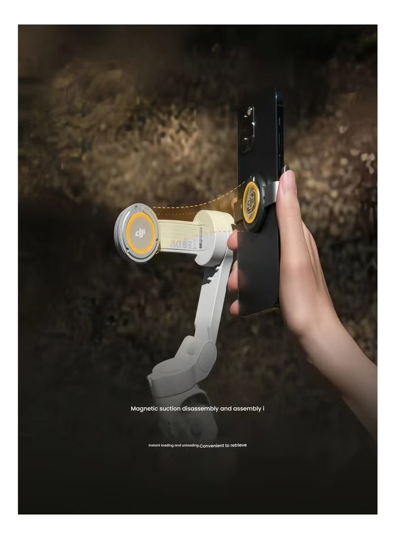 Dji World منصة السحابة الذكية osmo mobile se ، منصة السحابة المحمولة ثلاثية المحاور ، منصة السحابة Android و iPhone ، مثبت مدونة الفيديو youtube و tiktok video ، دعم الضمان الرسمي -dji-zm500se الرمادي - Image 5