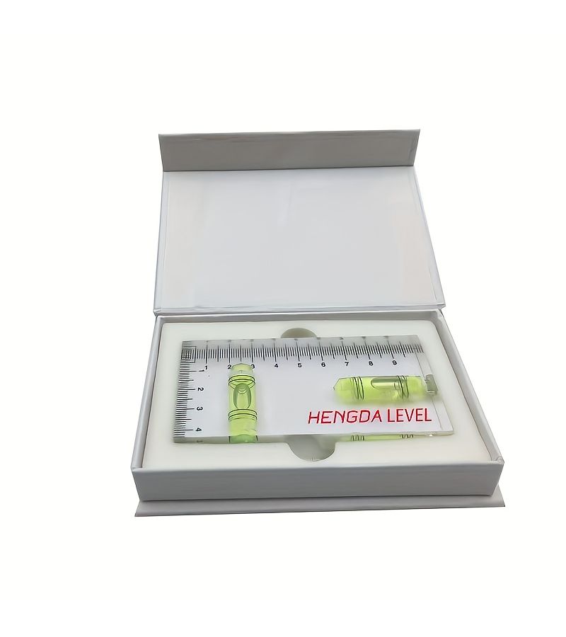 Mini Acrylic Spirit Level With Two Bubble Vials For Home Use Size 10cm - Image 4