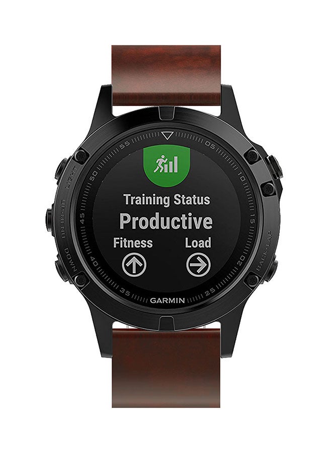 ISank Replacement Smart Watch Band With Tools For Garmin Fenix 5 GPS Brown - Image 5