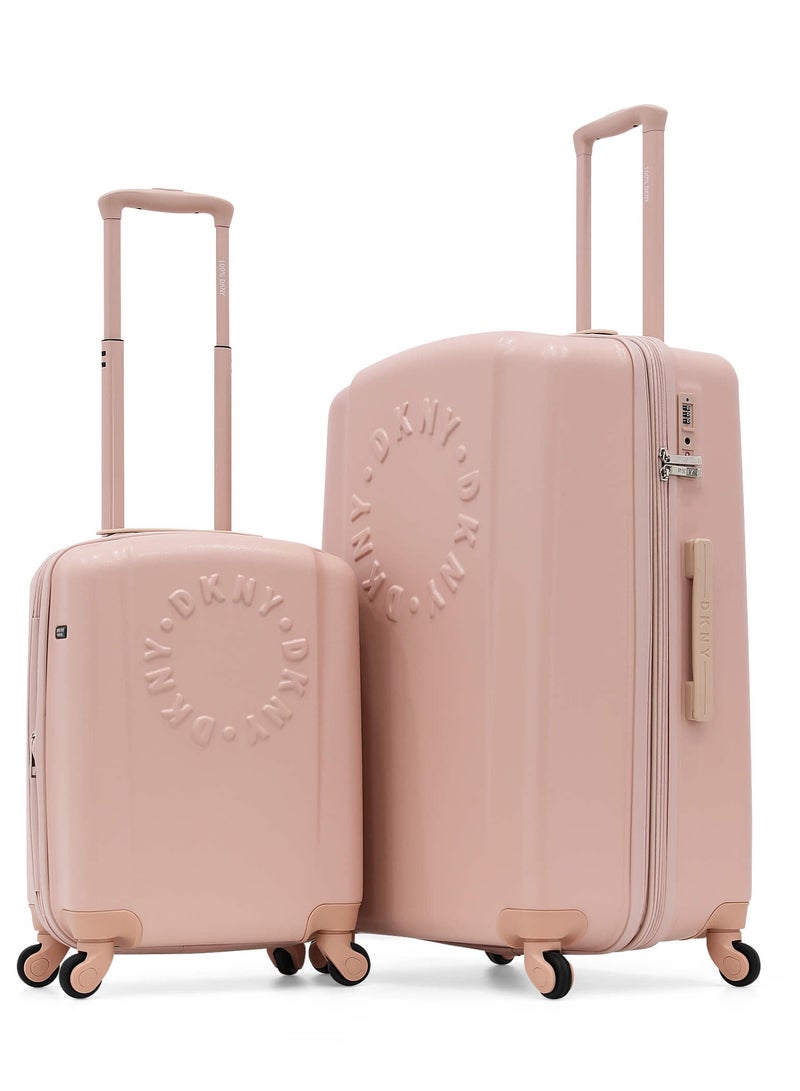 دكني طقم حقائب سفر  قطعتين صلبة بعجلات دوارة - Image 1