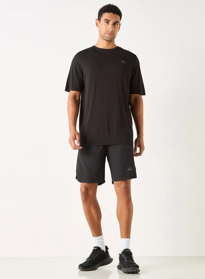 Kappa Kappa Logo Detail Shorts with Elasticated Waistband and Pockets