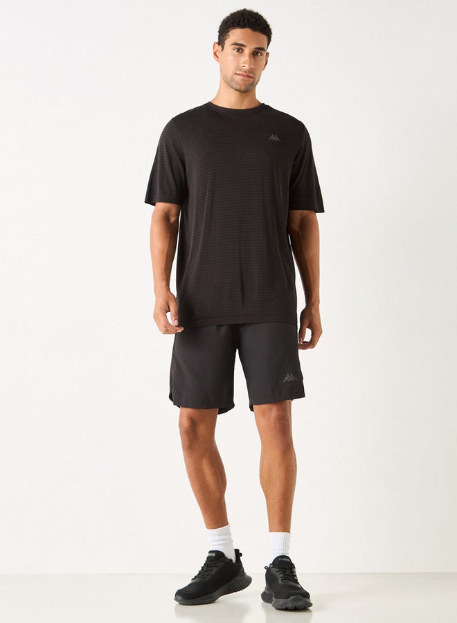 Kappa Logo Detail Shorts with Elasticated Waistband and Pockets - Image 2