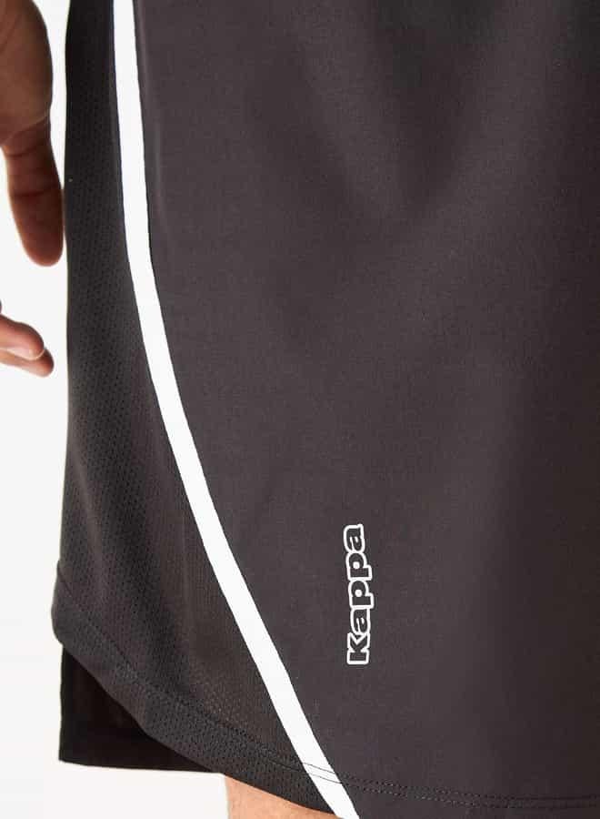 Kappa Logo Detail Shorts with Elasticated Waistband and Pockets - Image 4