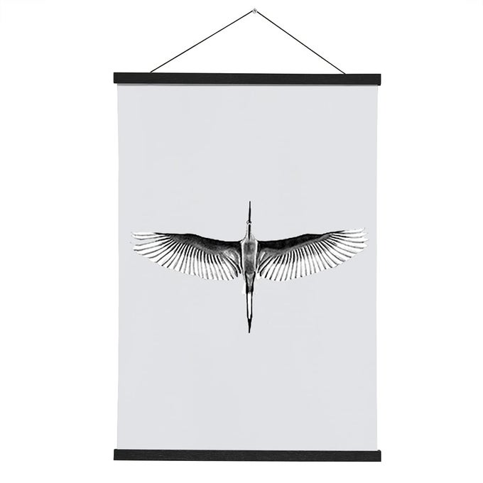 WOODEN MAGNETIC POSTER HANGER 18 INCH FRAME 10X18 12X18 18X24 FOR PICTURES PHOTOS MAPS CANVAS ARTWORK AND SCROLLS BLACK 18