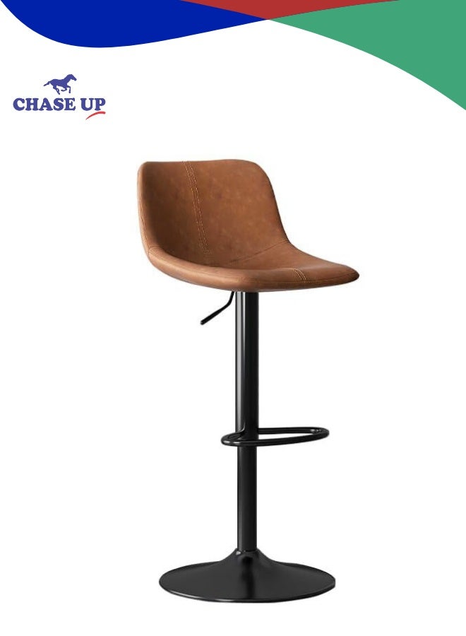 Chase Up Bar Stools Modern Adjustable Counter Swivel BarStools, Breakfast Stools with Back and Footrest, Dining Chairs for Bar Kitchen Dining Room - Image 1