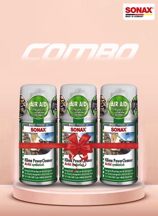 Sonax 100ML Air Aid Symbiotic Car Ac Cleaner, Vehicle Interior Cleaner 3PCS - Image 1