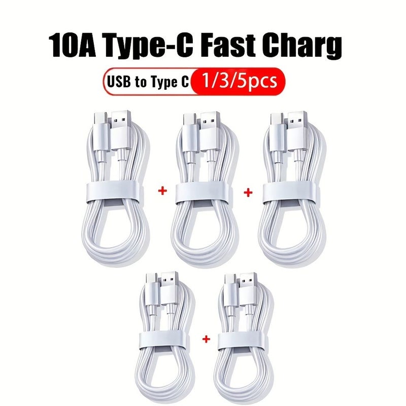 كابل شحن سريع جدًا من نوع USB-C بطول 1 متر لهواتف سامسونج وشياomi وهواوي - Image 1