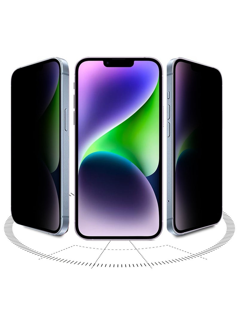 Markhor Tempered Glass Privacy Anti Spy Screen Protector With Auto Alignment Easy Installation For Apple iPhone 14 Plus Clear - Image 2
