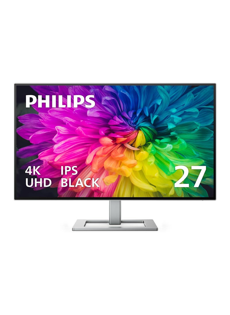 فيليبس Creator Series 27E2F7901 27" 4K UHD IPS Black Display, USB-C, Built-in KVM, Height Adjustable, Daisy Chain, PD 96W, MacBook/PC Compatible, 4-Year Advance Replacement White - Image 1