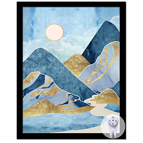 keibiubu Black Picture Frame, 11x14 Picture Frame for Photo Poster Canvas Certificate Document Display Horizontally or Vertically High Transparent Wall Gallery(Size 11 x 14 inches) - Image 1